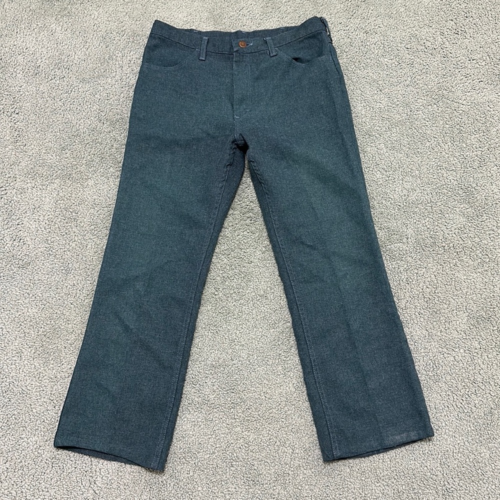 Vintage Wrangler Polyester Pants Dark Teal USA made